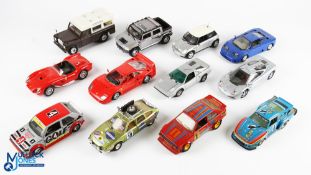 Burago Maisto Polistil 1/24 Scale Model Loose cars, to include Burago Land Rover, VW Golf GTI,