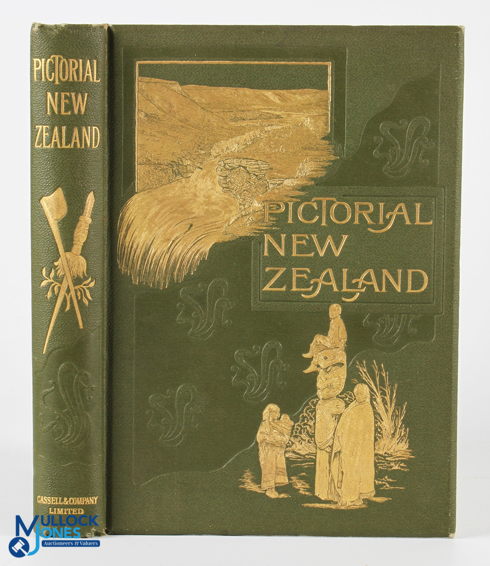 Pictorial New Zealand by Sir W B Percival, 1895 - large well illustrated 301 page picture book