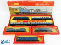 Triang Hornby OO Gauge Locomotives (4) - inc R644 Intercity locomotive and 3x coach set (loco