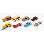 Dinky Diecast Car Toys, to include 27f Plymouth, Express dairy, Austin Taxi 254, Austin Devon 40d in