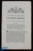 Carmarthenshire - The Pemberton estates 1816-53 - original printed Act of Parliament enabling the