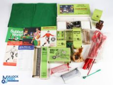 Vintage Subbuteo Accessories a good selection to include price lists and catalogues, boxed