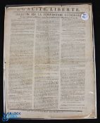 France - The National Convention Bulletin - Jeudi 3 Octobre 1793 - with contents inc Letters from