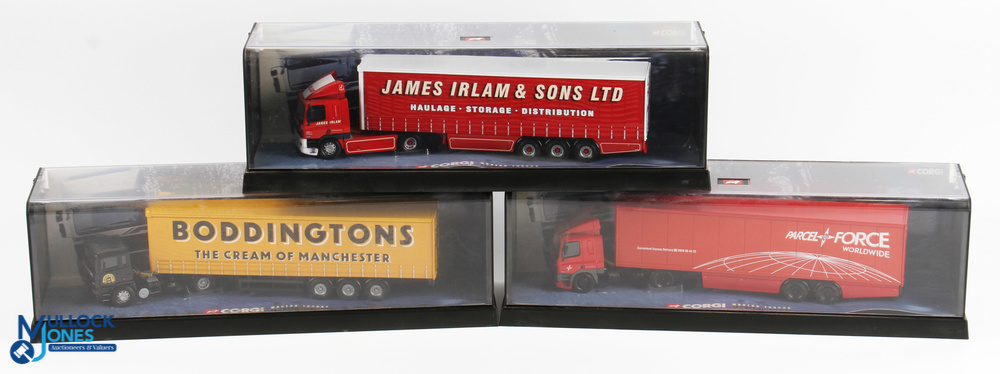 Corgi Diecast Commercial Lorries (3) - 75501 Leyland-DAF box trailer Parcelforce Worldwide, 75401