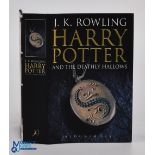 J K Rowling - Harry Potter and the Deathly Hallows 2007, first edition of the rarer adult edition,