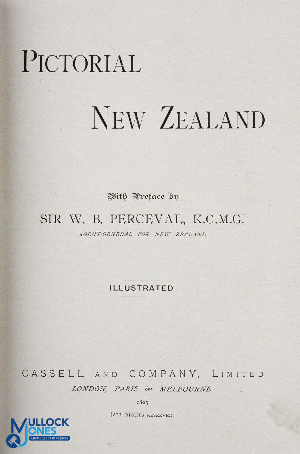 Pictorial New Zealand by Sir W B Percival, 1895 - large well illustrated 301 page picture book - Image 2 of 2