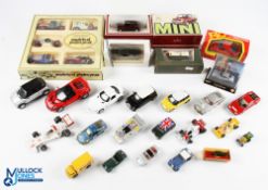 Diecast Toy Cars a mixed lot with boxed examples of Corgi 30th anniversary Mini, Matchbox models