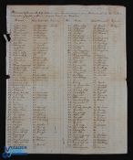 Cuba History - Slavery - China - Ship Manifest - appears date 'May 17' listing Chinese 'coolies'