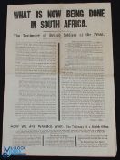 What is Now Being Done in South Africa - The Testimony of British Soldiers at The Front - a 4 page