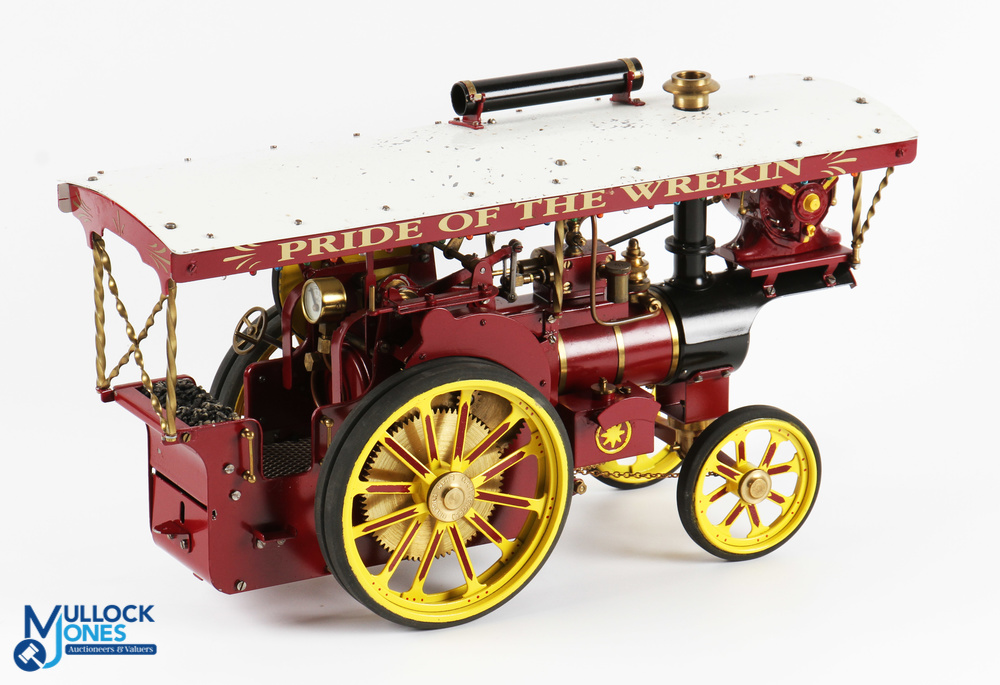 D R Mercer (DRM) Birmingham Scale Live Steam Showman's Traction Engine finished in red and yellow - Image 2 of 5