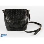 Mulberry Cross the body Bucket Bag, faux crocodile skin - size #27cm x 23cm in dust bag