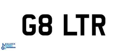 Private UK Vehicle Registration Plate - G8 LTR