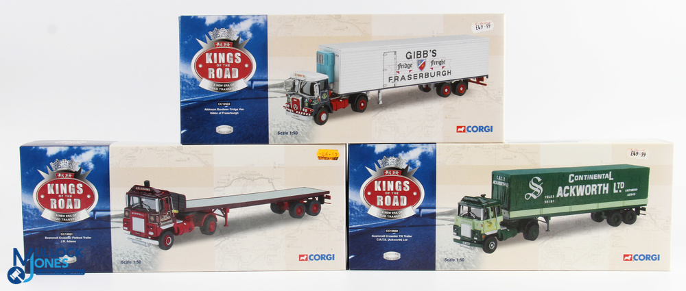 Corgi Kings of the Road Commercial Diecasts (3) - CC12602 Scammell Crusader tilt trailer CRTS Ltd,