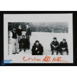 Beatles Allan Williams Signed Autograph on a photocopy printed early Beatles photograph (Beatles