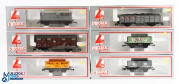 Lima O Gauge Boxed Rolling Stock (6) - inc GWR toad van and open wagon, BR Continental freight