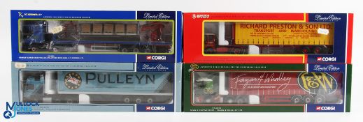 Corgi 1/50 Scale Lorries (4) - CC12005 Man fridge trailer Pulleyn Transport, CC12211 Scania