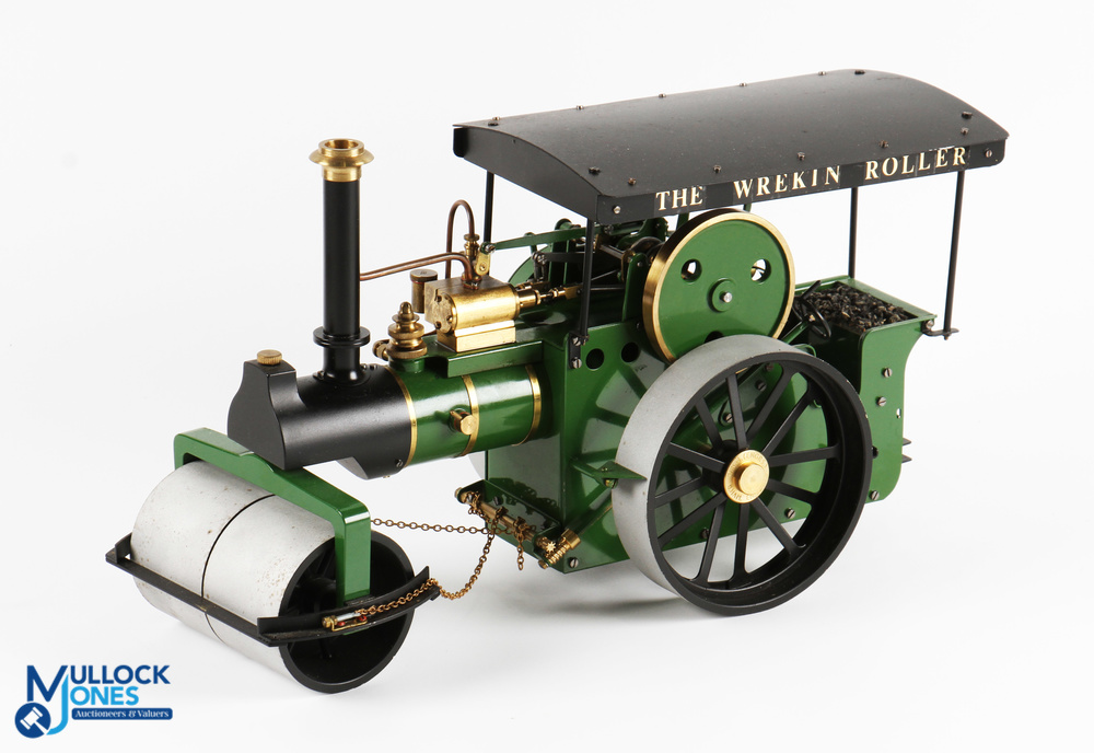 D R Mercer (DRM) Birmingham Scale Live Steam Road Roller finished in green and black with black