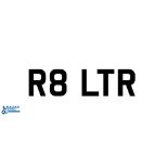 Private UK Vehicle Registration Plate - R8 LTR