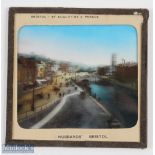 Bristol; A Magic Lantern finely hand coloured Photographic Slide 1880-90s. Showing St Augustines