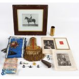 Military and Collectibles, to include framed print Calvary officer, one only Napoleonic style