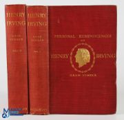 Bram Stoker - two volume set of his 'Personal Reminiscences of Henry Irving' first edition 1906 with