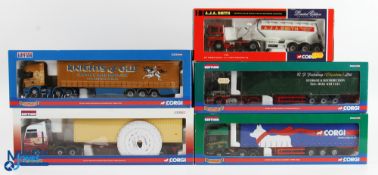 Corgi 1/50 Scale Lorries (5) - CC13706 Scania R series step frame curtainside trailer Knights of