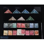 South Africa - Cape Colony: early collection of 22 Postage Stamps 1850s-1900s, interesting