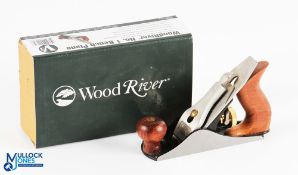 Woodriver No.1 bench Pane, fine brass, and hardwood woodwork tool in original box G