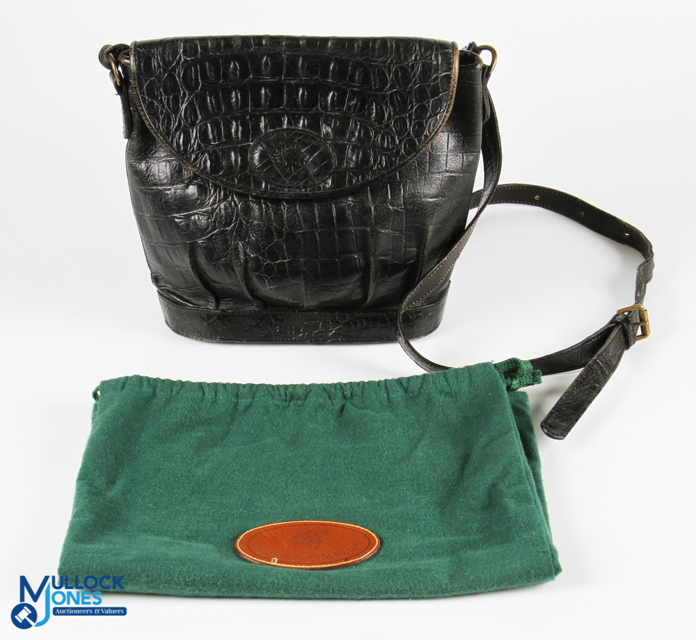 Mulberry Cross the body Bucket Bag, faux crocodile skin - size #27cm x 23cm in dust bag - Image 2 of 2