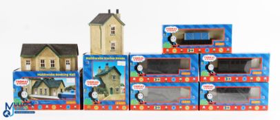 Hornby OO Gauge Thomas and Friends boxed Items (7) - 4x R9203 cattle wagons, R9235 7 plank wagon,