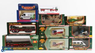 Corgi Eddie Stobart Vehicles, a collection of 9 made by Corgi plus one model made by Atlas, to