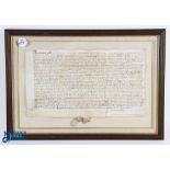 Bromsgrove - Worcestershire - 1556 - fine manuscript deed dated in the reign of Philip & Mary