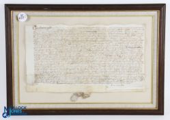 Bromsgrove - Worcestershire - 1556 - fine manuscript deed dated in the reign of Philip & Mary