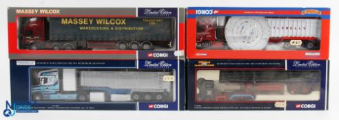 Corgi 1/50 Scale Lorries (4) - CC12508 Atkinson Borderer flatbed trailer and pipes load