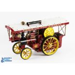 D R Mercer (DRM) Birmingham Scale Live Steam Showman's Traction Engine finished in red and yellow