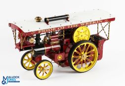 D R Mercer (DRM) Birmingham Scale Live Steam Showman's Traction Engine finished in red and yellow