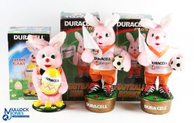 Duracell and Duracell Plus Bunny Figures 23cm tall, 2x World Cup 2002 Korea and Japan, and an Easter