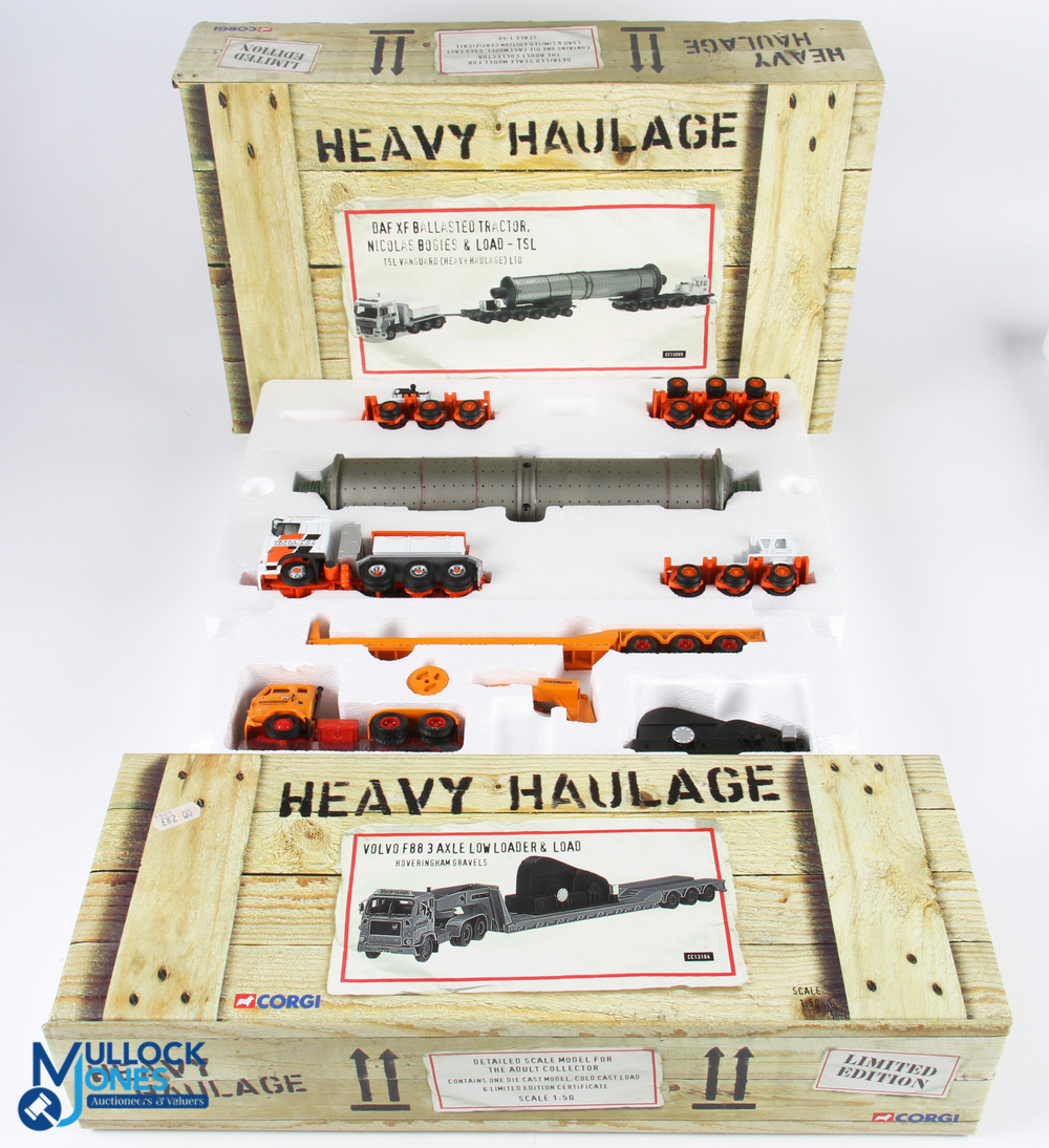 Corgi Heavy Haulage CC13209 TSL Vanguard (Heavy Haulage) Ltd and CC13104 Hoveringham Gravels both