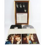 The Beatles - White Album No 0009229, vinyl with black sleeves, PMC7067 and PMC7068, 4x
