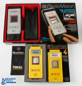 MB Electronica MicroVision Handheld Computer Game System Blockbuster and a Pinball interchangeable
