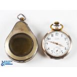 German Miners Pocket Watch Case stamped to rear Wilhelm Samuel Uhrmachermeister Mulheim Rhein