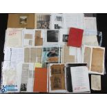 Assorted Ephemera - features printed material, prints, documents, letters receipts, condition