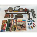 Assorted Model Railway OO Gauge Accessories - inc mixed buildings, track and scenery, scale diecasts