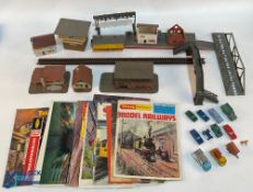 Assorted Model Railway OO Gauge Accessories - inc mixed buildings, track and scenery, scale diecasts