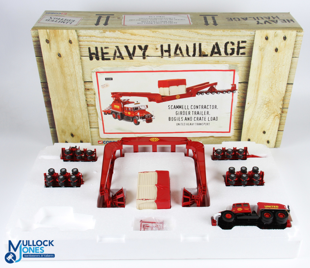 Corgi Heavy Haulage CC12307 United Heavy Transport Scammell Contractor, girder trailer, bogies,