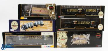 Corgi Guinness Commercial Diecasts (6) - 75407 Leyland-DAF curtainside, 22302 Leyland Super Comet
