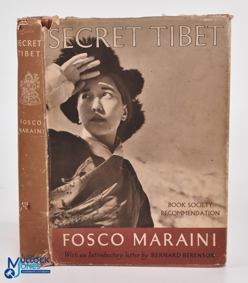 Tibet - Secret Tibet by Fosco Maraini, first edition 1952, dj present but a little chipped,