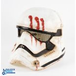 Star Wars Bloody Finn Trooper Helmet, a scarce Star Wars Helmet, with original label, loose no box