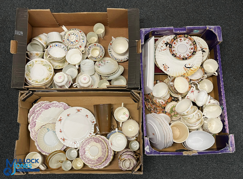 A Quantity of China Tea Services Porcelain Sets, cups, saucers, plates, with named part sets of