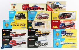 Corgi Commercial Diecasts (14) - 3x Famous Haulers 11301, 12301, 19802, 4x Guy diecasts 29101,